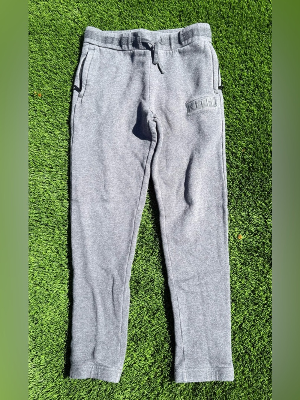 Kith Kids Light Gray Fleece Joggers